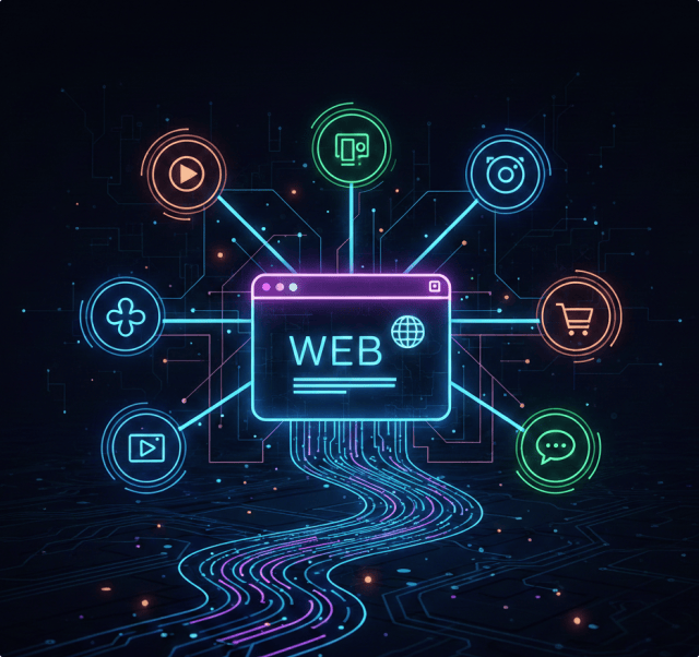 AI websites, apps and integrations dashboard